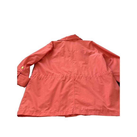 JM Collection Coral Snap Button Drawstring Waist Flap Pockets Coatigan XL - Picture 5 of 8